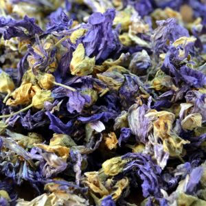 MAUVE BLEUE FLEUR MONDÉE